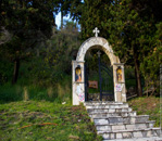 Becici St. Toma church entrance 