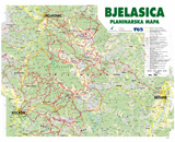 Mountain Map of Bjelasica