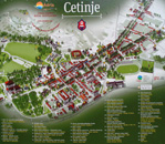 Mappa di Cetinje  montenegro