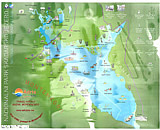 Map of National park "Skadar Lake" 