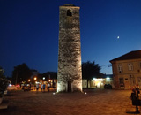 Clock Tower in Podgorica - by night